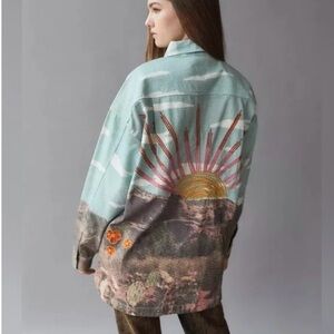 Urban Outfitters BDG Scenic Button Up Shirt Jacket